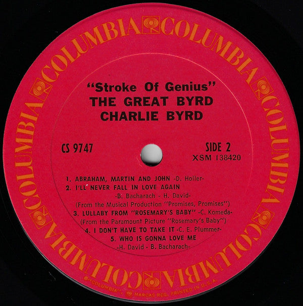 Charlie Byrd : The Great Byrd (LP, Album, RE)