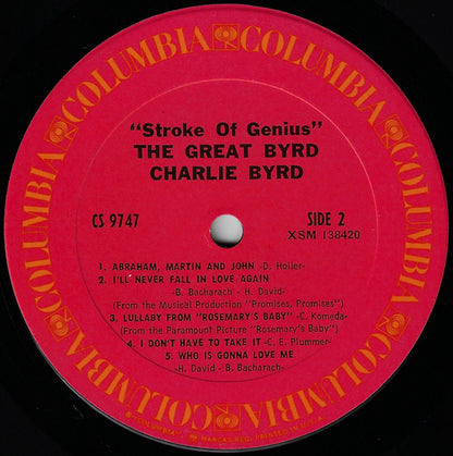 Charlie Byrd : The Great Byrd (LP, Album, RE)