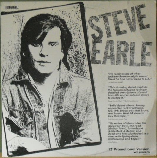 Steve Earle : AOR Sampler (12", Promo, Smplr)