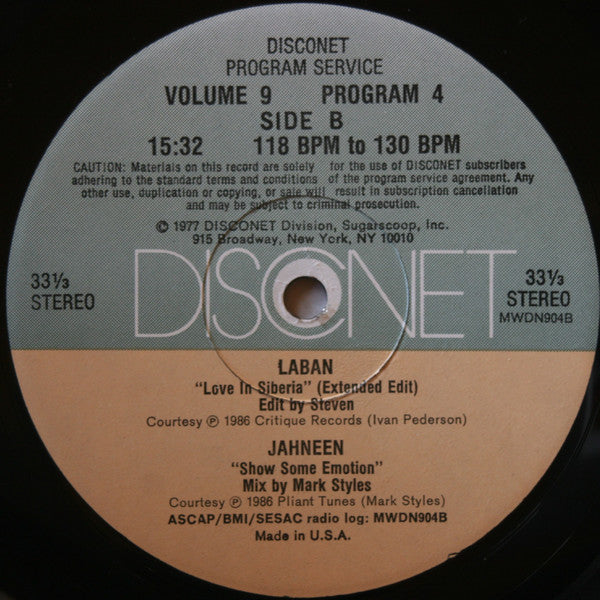 Various : Volume 9 Program 4 (2x12", P/Mixed)