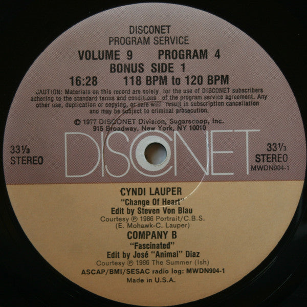 Various : Volume 9 Program 4 (2x12", P/Mixed)
