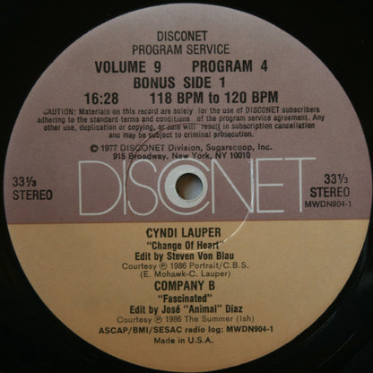 Various : Volume 9 Program 4 (2x12", P/Mixed)
