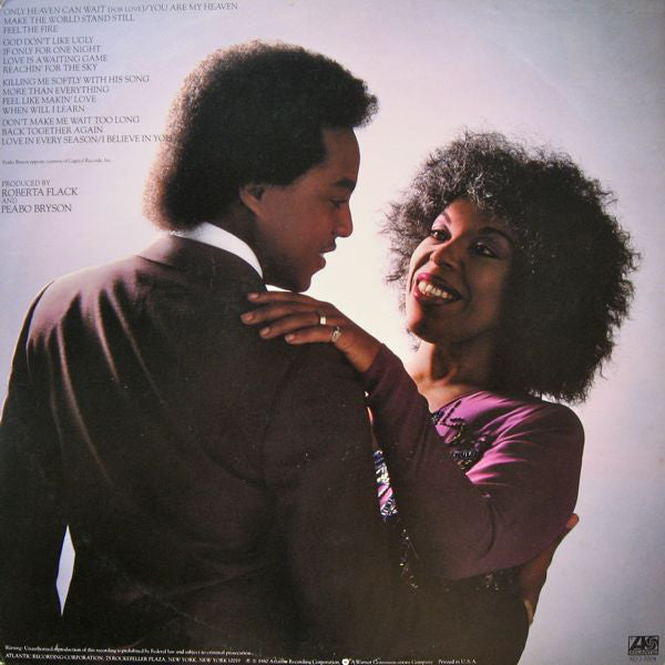 Roberta Flack And Peabo Bryson : Live & More (2xLP, Album, PR )