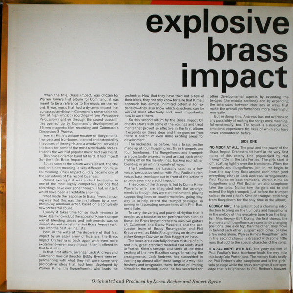 Warren Kime And His Brass Impact Orchestra : Explosive Brass Impact Vol. 2 (LP, Album)