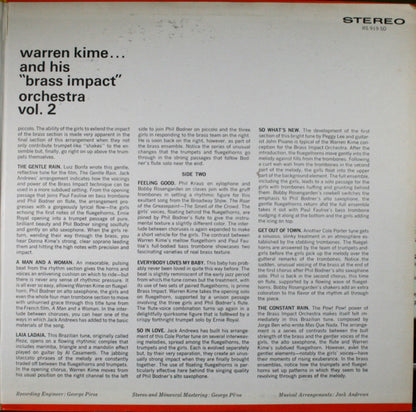 Warren Kime And His Brass Impact Orchestra : Explosive Brass Impact Vol. 2 (LP, Album)