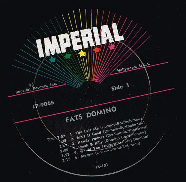 Fats Domino : Lets Play Fats Domino (LP, Album, Mono)