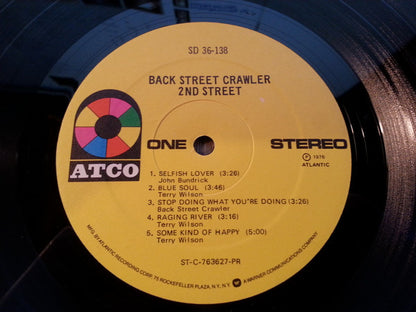 Back Street Crawler : 2nd Street (LP, Album)