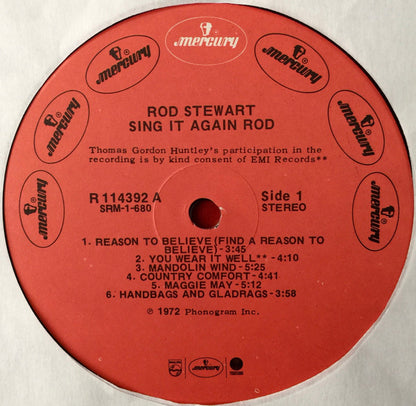 Rod Stewart : Sing It Again Rod (LP, Comp, Club, RE, RCA)