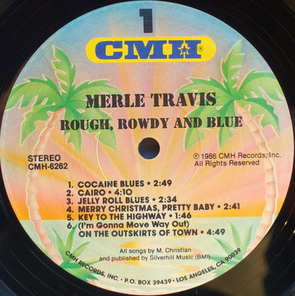 Merle Travis : Rough, Rowdy And Blue (LP, Album)