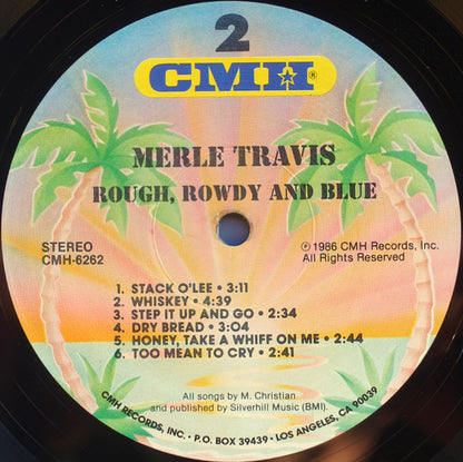 Merle Travis : Rough, Rowdy And Blue (LP, Album)