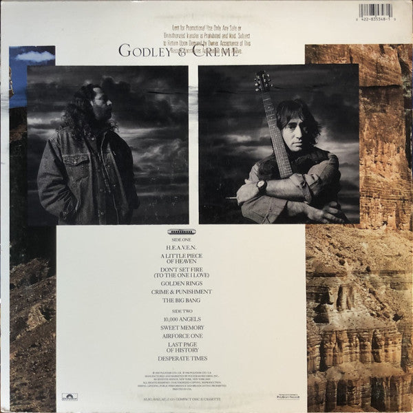 Godley & Creme : Goodbye Blue Sky (LP, Album, Promo)
