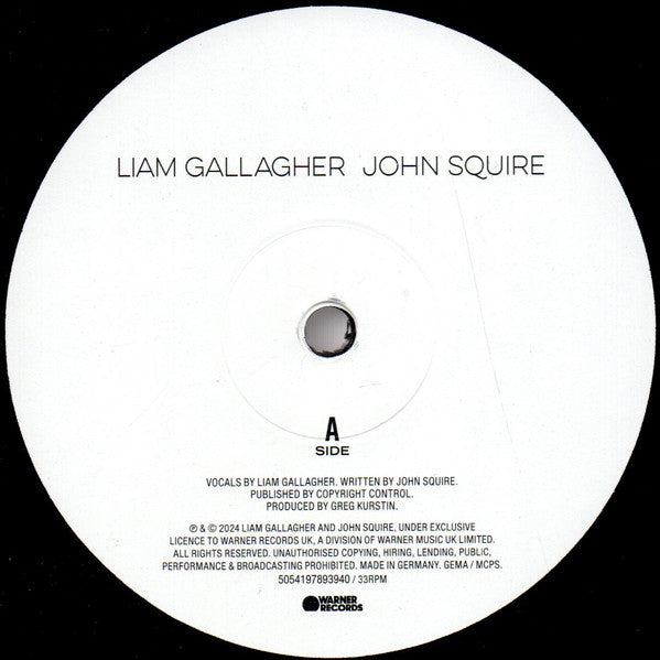 Liam Gallagher, John Squire : Liam Gallagher John Squire (LP, Album)