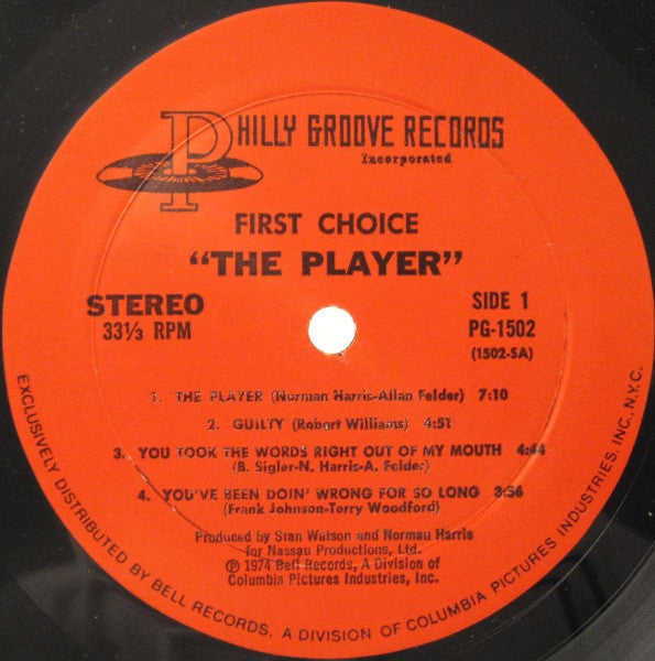 First Choice : The Player (LP, Album)