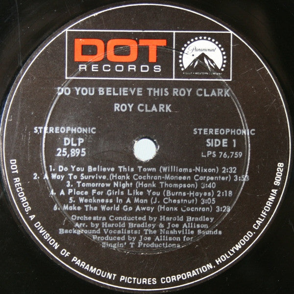 Roy Clark : Do You Believe This Roy Clark (LP, Album)