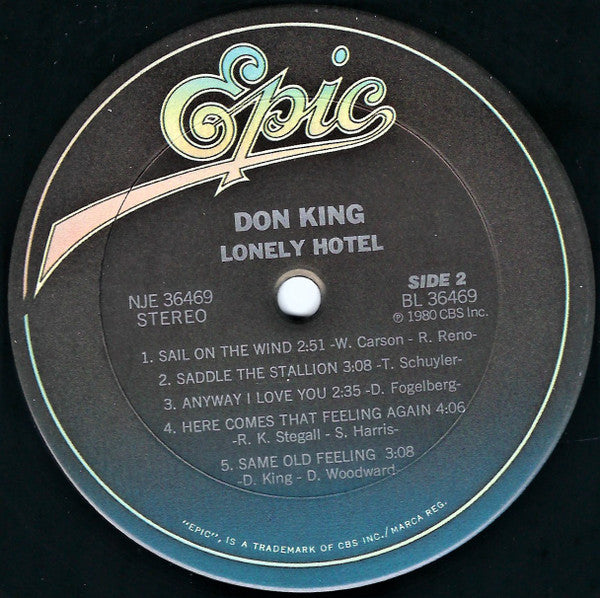 Don King (6) : Lonely Hotel (LP, Album)