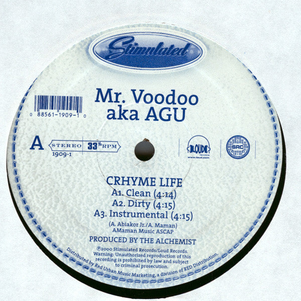 Mr. Voodoo : Crhyme Life / Lyrical Tactics Pt. II (12")