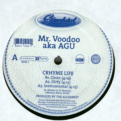 Mr. Voodoo : Crhyme Life / Lyrical Tactics Pt. II (12")