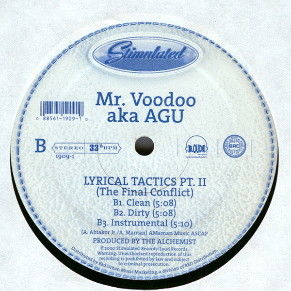 Mr. Voodoo : Crhyme Life / Lyrical Tactics Pt. II (12")