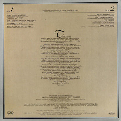 The Statler Brothers : 10th Anniversary (LP, Album, 26 )