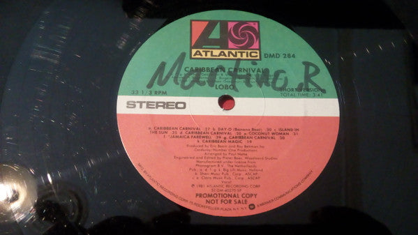 Lobo : Caribbean Carnival (12", Promo)