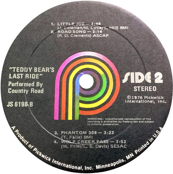 Country Road : Teddy Bear's Last Ride (LP, Album)