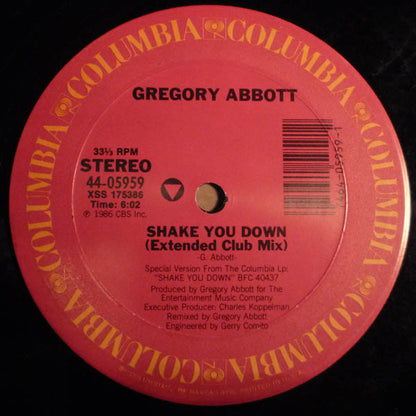 Gregory Abbott : Shake You Down (12")