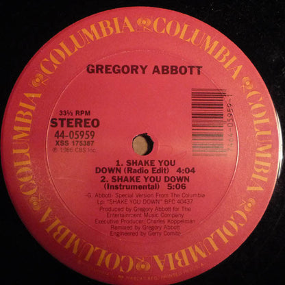 Gregory Abbott : Shake You Down (12")
