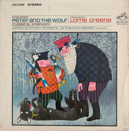 Sergei Prokofiev, Lorne Greene - London Symphony Orchestra, Sir Malcolm Sargent : Peter And The Wolf / Classical Symphony (LP, Album)