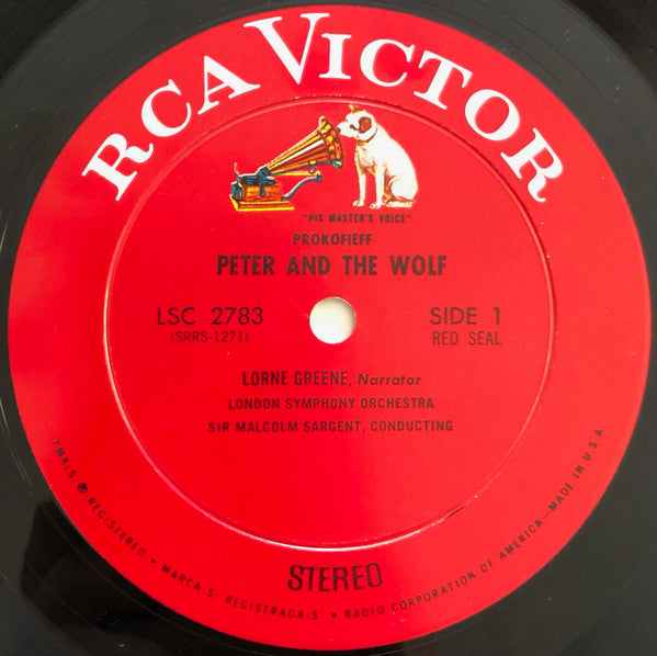Sergei Prokofiev, Lorne Greene - London Symphony Orchestra, Sir Malcolm Sargent : Peter And The Wolf / Classical Symphony (LP, Album)