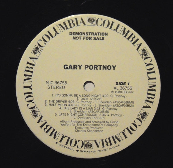 Gary Portnoy : Gary Portnoy (LP, Album, Promo)