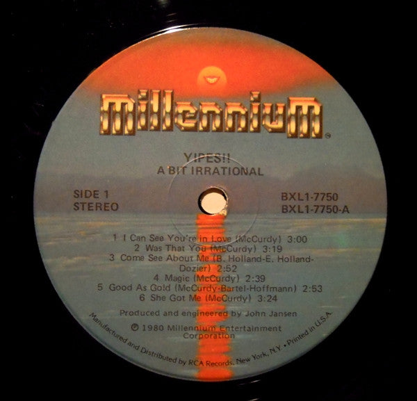 Yipes! : A Bit Irrational (LP, Album)