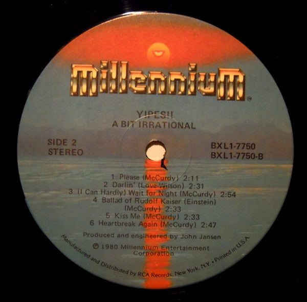 Yipes! : A Bit Irrational (LP, Album)