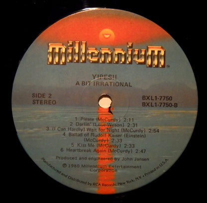 Yipes! : A Bit Irrational (LP, Album)