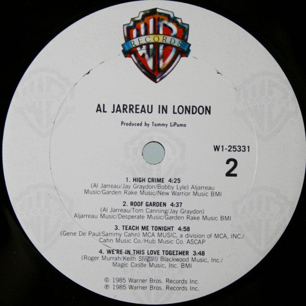 Al Jarreau : In London (LP, Album, Club, Car)