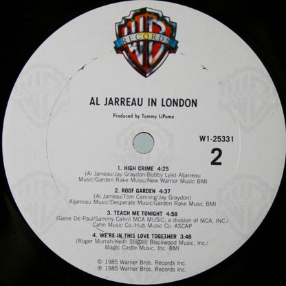 Al Jarreau : In London (LP, Album, Club, Car)