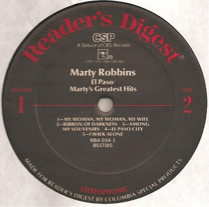 Marty Robbins : His Greatest Hits And Finest Performances (5xLP, Comp + Box)