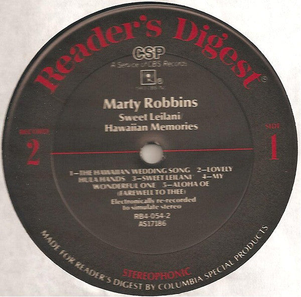 Marty Robbins : His Greatest Hits And Finest Performances (5xLP, Comp + Box)