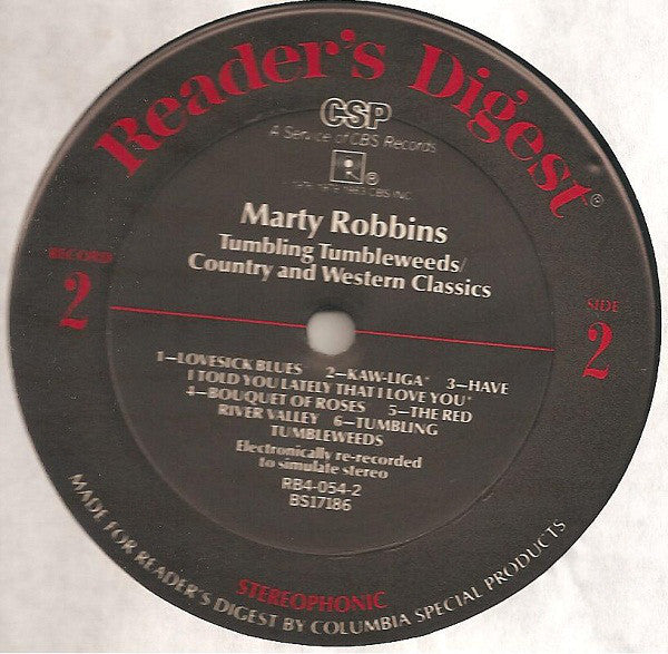 Marty Robbins : His Greatest Hits And Finest Performances (5xLP, Comp + Box)