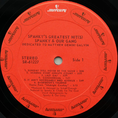 Spanky & Our Gang : Spanky's Greatest Hit(s) (LP, Comp, Mer)