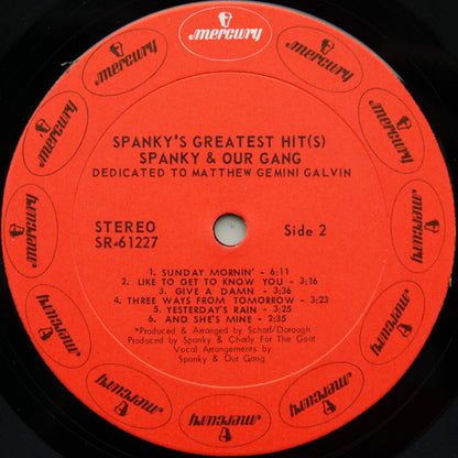 Spanky & Our Gang : Spanky's Greatest Hit(s) (LP, Comp, Mer)