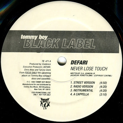 Defari : Never Lose Touch / People's Choice (12")