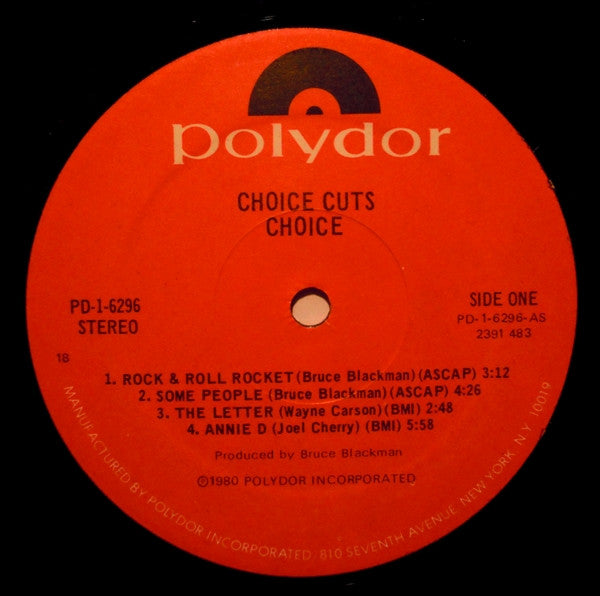 Choice (6) : Choice Cuts (LP, Album)