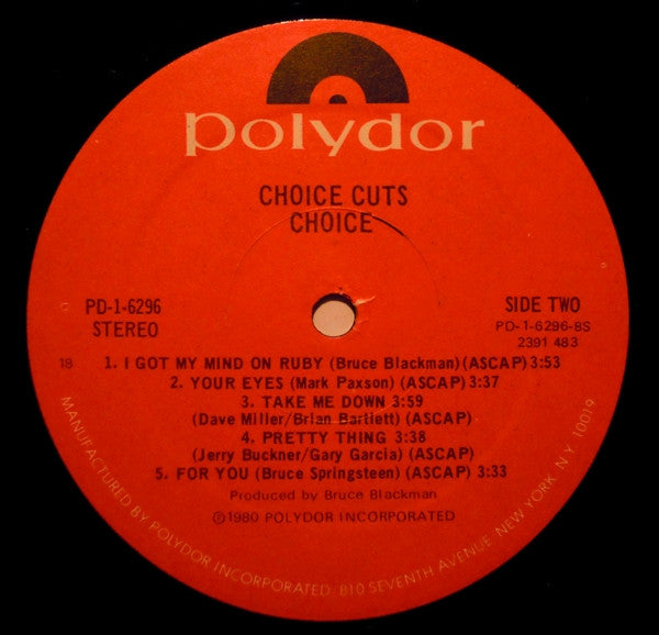 Choice (6) : Choice Cuts (LP, Album)
