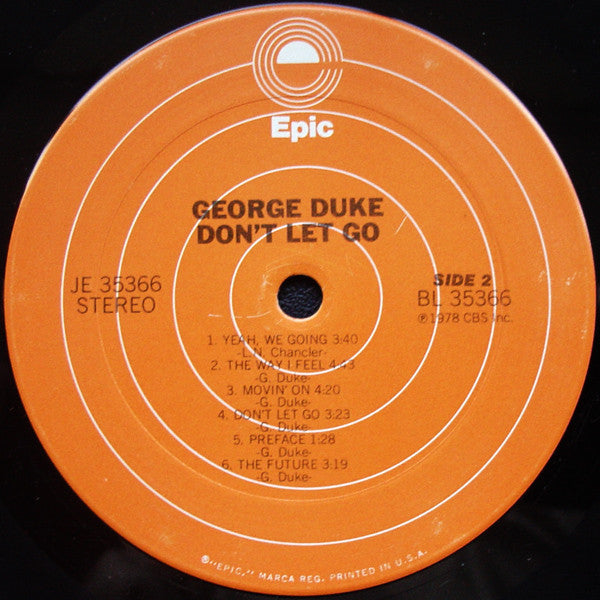 George Duke : Don't Let Go (LP, Album, Ter)