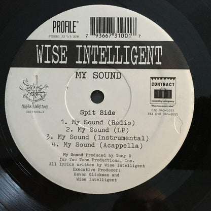 Wise Intelligent : Steady Slangin' / My Sound (12")