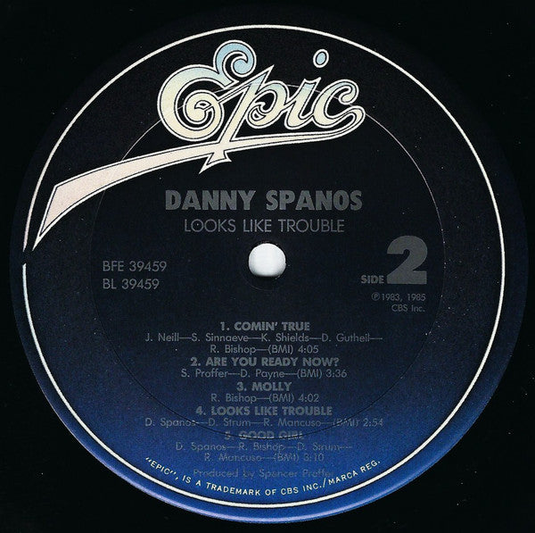 Danny Spanos : Looks Like Trouble (LP, Album, Pit)
