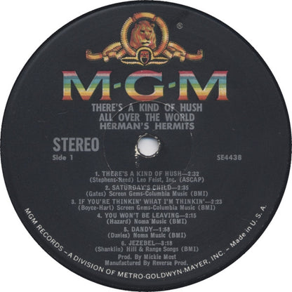 Herman's Hermits : There's A Kind Of Hush All Over The World (LP, Album)