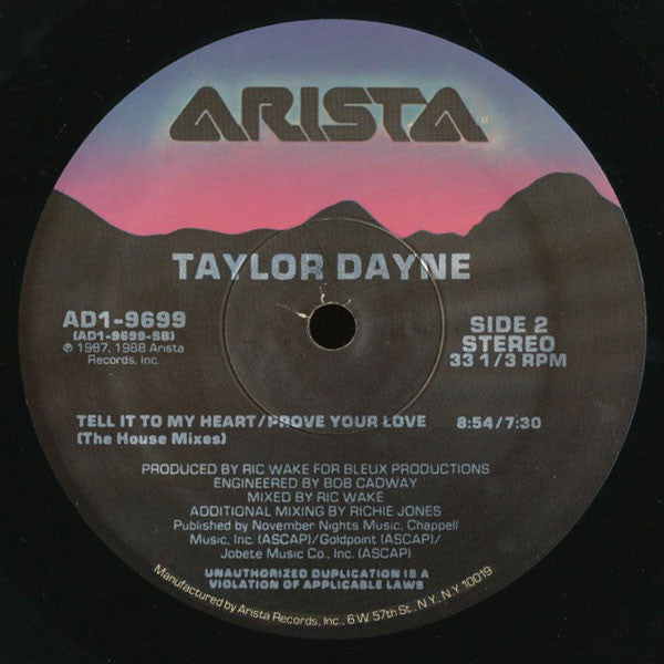 Taylor Dayne : I'll Always Love You (12")