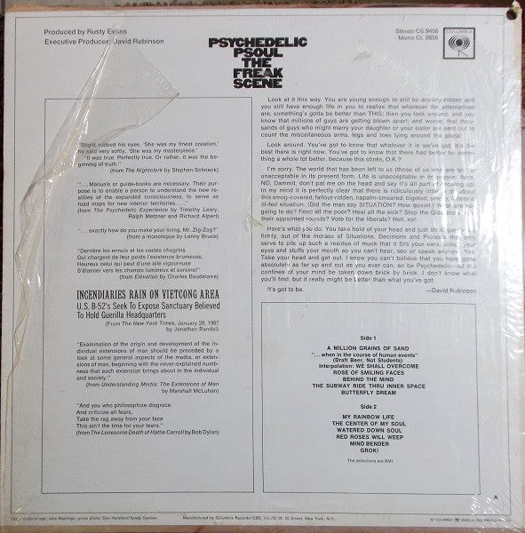 The Freak Scene : Psychedelic Psoul (LP, Album, Mono)