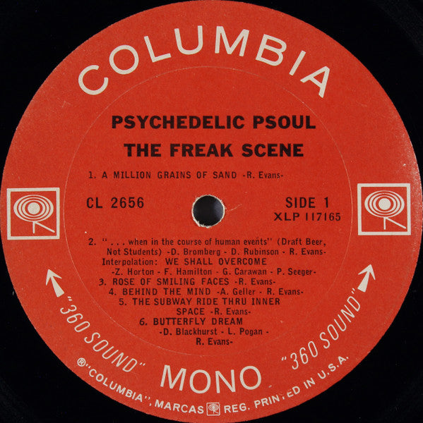 The Freak Scene : Psychedelic Psoul (LP, Album, Mono)